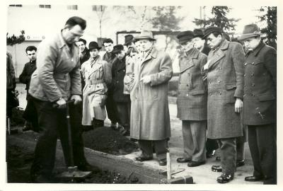 1954 Lehrgang in Halle, mit Otto Kittel in der Mitte