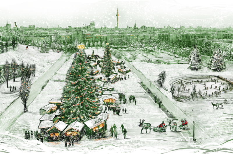 Weihnachten - Illustration - Mauerpark